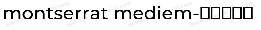 montserrat mediem字体转换
